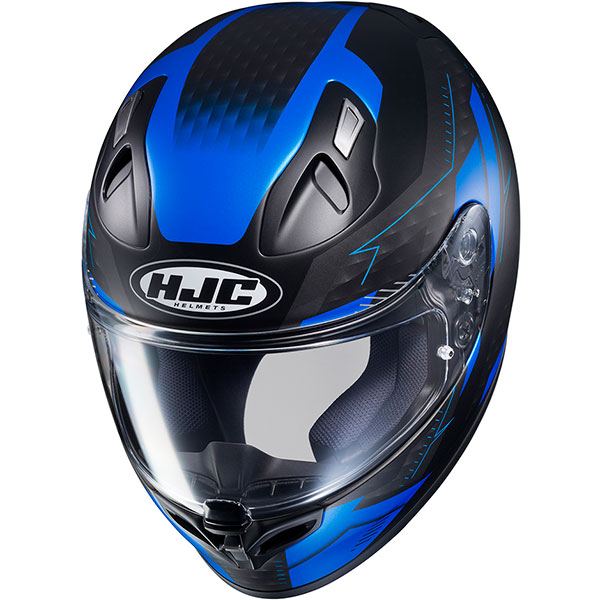HJC FG-17 Talos Black Advanced Fiberglass Motorcycle Motorbike Helmet 