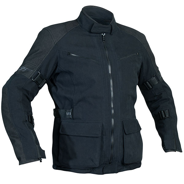 Black//Black RST Pro Series RAID Textile Riding//Racing Jacket CE Approved