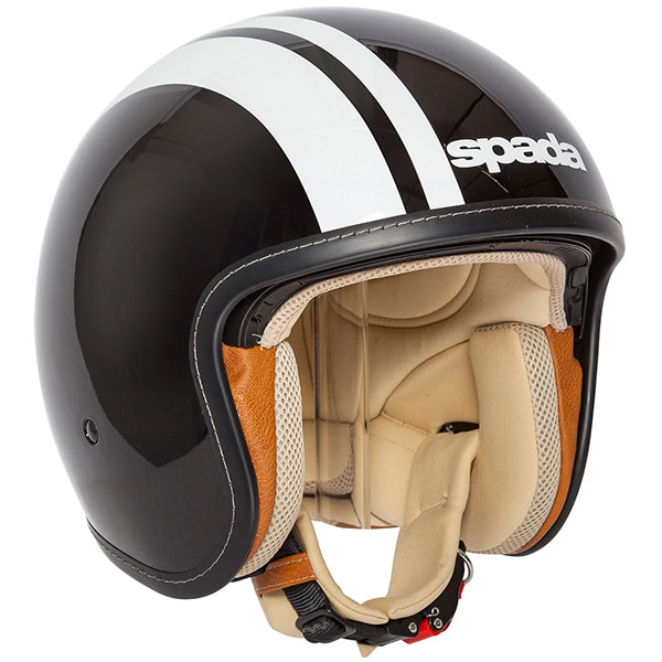 Spada Raze Empire Open Face Helmet With Integrated Visor Black Silver 